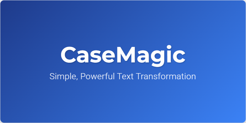 CaseMagic interface